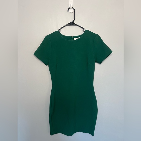 Likely Green Ver Manhattan Smooth Slim Short Sleeve Mini Dress Bodycon Size 6 - Picture 2 of 8